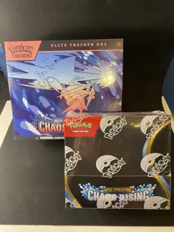 Pokemon Chaos Rising ETB & Booster Box New Factory Sealed Elite Trainer Box - Image 1
