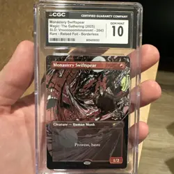 MTG - CGC Gem Mint 10 - SLD: Vrooooommmm! - Monastery Swiftspear (Raised Foil) - Image 1