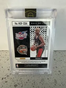 Charles Barkley 2021-22 Panini Eminence Hall of Fame Auto Patch #1/10 Rockets - Image 3