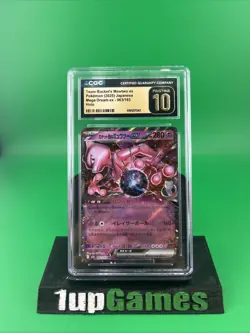 Pokemon CGC Pristine 10 Team Rocket's Mewtwo ex SV10 039/098 RR Holo JP 2025 - Image 1