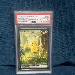Pokemon Pikachu ex 276/217 Me: Ascended Heroes SIR Holo EN HP200 PSA 10 - Image 1