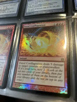 1X MTG Magic the Gathering Fated Conflagration FOIL Buy-A-Box Promo NM - Image 2