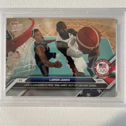 2024 Topps Now Olympic Games #24 LeBron James USA Basketball PSA 10 GEM MINT - Image 2