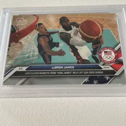 2024 Topps Now Olympic Games #24 LeBron James USA Basketball PSA 10 GEM MINT - Image 3
