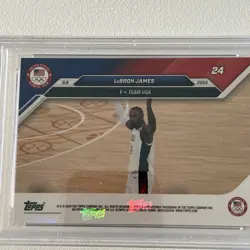 2024 Topps Now Olympic Games #24 LeBron James USA Basketball PSA 10 GEM MINT - Image 5