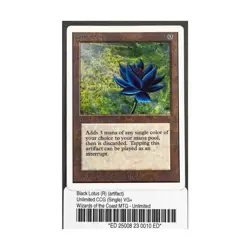 WOTC MtG Unlimited Black Lotus (R) VG+ - Image 1