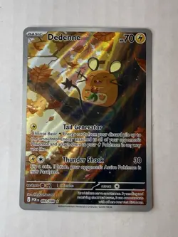 Pokemon TCG Dedenne 093/088 Perfect Order Illustration Rare Full Art Hol… - Image 1