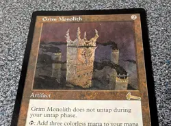 Mtg Magic The Gathering Urzas Legacy Grim Monolith Card - Image 3