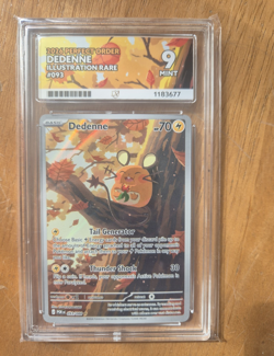 Pokemon Dedenne Perfect Order Illustration Rare ACE 9 Graded Card 093/088 EN - Image 1