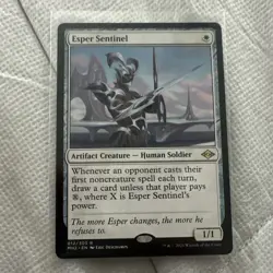 Wizards of the Coast MTG Esper Sentinel MH2 012/303 Rare Regular English 2021 - Image 1