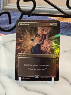 MTG Vindicate (Borderless) Modern Horizons 2 Foil LP - Image 1