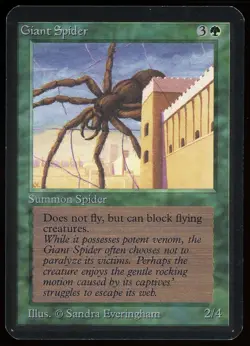 1993 MTG Magic the Gathering Card Alpha Giant Spider Raw NM Gaming Card TCG - Image 1