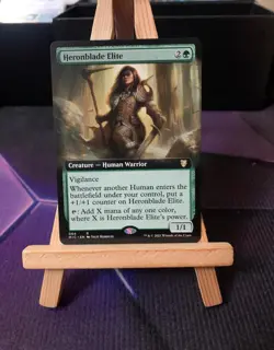 HERONBLADE ELITE (EXTENDED ART) COMMANDER:MIDNIGHT HUNT MAGIC:THE GATHERING NM/M - Image 1