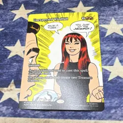Marvel MTG Marvel Unexpected Windfall 004 Instant Rare Full Art Red - Image 1