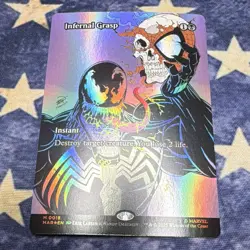 Wizards of the Coast MTG Marvel Infernal Grasp 0018 Full Art Foil Instant - Image 1