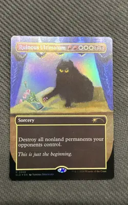 Ruinous Ultimatum Secret Lair Drop Foil MTG Purr Majesty - Image 1