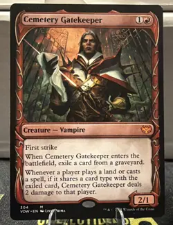 Cemetery Gatekeeper 0304 - MTG - Innistrad: Crimson Vow Magic Showcase Mythic - Image 1