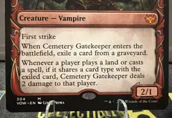 Cemetery Gatekeeper 0304 - MTG - Innistrad: Crimson Vow Magic Showcase Mythic - Image 2