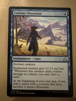 MTG - Curious Obsession - Rivals of Ixalan - NM - Image 1