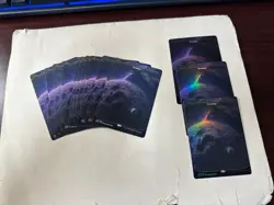 MTG Unfinity 66x orbital off planet basic lands (13+ of each) some foils - new - Image 2