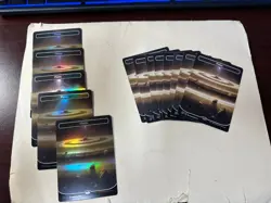 MTG Unfinity 66x orbital off planet basic lands (13+ of each) some foils - new - Image 3