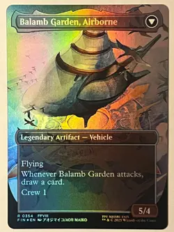 MTG BALAMB GARDEN, SEED ACADEMY (BORDERLESS) FINAL FANTASY 354 FOIL NM - Image 2