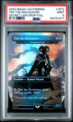 2024 MTG SECRET LAIR DROP FOIL #1672 TIM THE ENCHANTER PSA 9 - Image 1