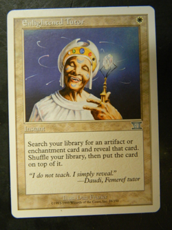 MTG 6th Edition Enlightened Tutor White Uncommon Very Lightly Played - Image 1