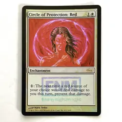 Circle of Protection: Red FOIL LP DCI Promo MTG See Photos Magic Gathering - Image 1