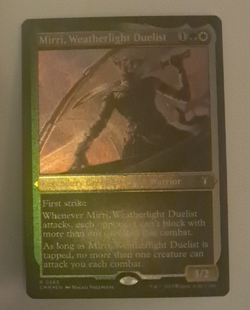 Mirri Weatherlight Duelist Etched FOIL Magic the Gathering Commander Masters MTG - Image 1