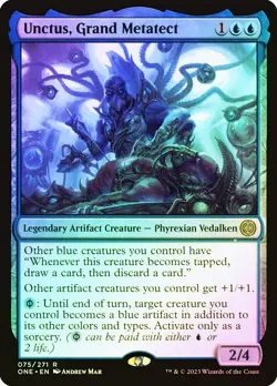 MTG FOIL Unctus, Grand Metatect - Phyrexia: All Will Be One #075 - Image 1