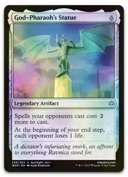 God-Pharaoh's Statue #238 (Foil) (NM) War of the Spark WAR Magic MTG - Image 1