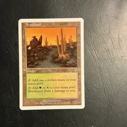 Wizards of the Coast Brushland Land Rare 7th Edition Regular 2001 Scott Bailey - Image 1