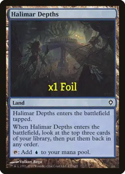 MTG Foil Worldwake WWK Halimar Depths MINT - Image 1