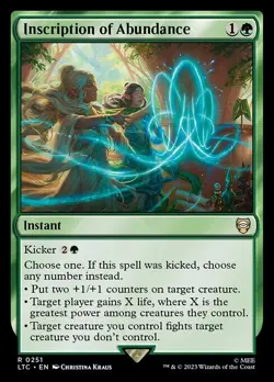 NM Inscription of Abundance, MTG, Lord of the Rings, Magic the Gathering, 251 - Image 1