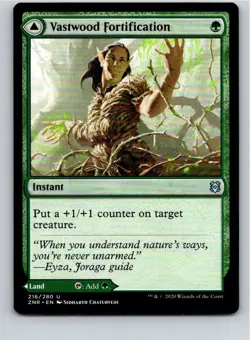 Magic the Gathering Vastwood Fortification Zendikar Rising MTG Free Shipping! - Image 1