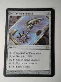 MTG - Staff of Domination The List Reprints #156 Rare Magic the Gathering LP - Image 1
