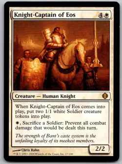 Knight-Captain of Eos 17 Rare Shards of Alara Magic: The Gathering LP - Image 1