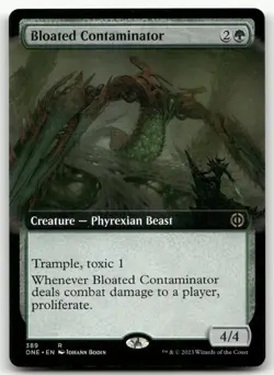 Bloated Contaminator (Extended Art) #389 NM Phyrexia All Will Be One Magic MTG - Image 1