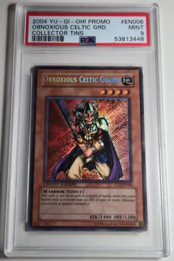 2004 Yu-Gi-Oh! Obnoxious Celtic Guard CT1-EN006 Collector Tins PSA 9 - Image 4