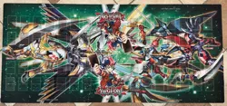 Yu-Gi-Oh! ZEXAL OTS 4-Player Duel Mat Green Konami Official Playmat - Image 1