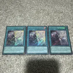 Yu-Gi-Oh! The Fallen & The Virtuous CH01-EN019 1st Ed Secret Foil EN LP x3 - Image 1