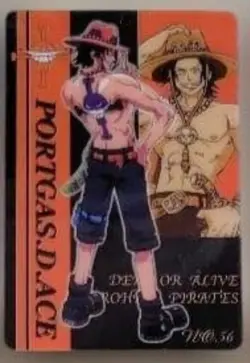 PREORDER Portgas D. Ace No.56 Japanese One Piece Vintage Gummy Card Bandai - Image 1