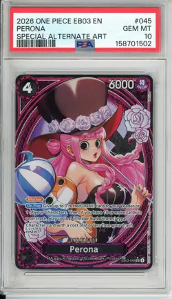 One Piece Graded: Perona EB03-045 Special Alternate Art PSA 10 - Image 1