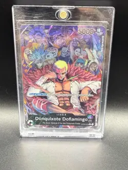 Donquixote Doflamingo OP04-019 Alt Art Leader English Bandai One Piece TCG - Image 1