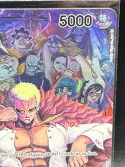 Donquixote Doflamingo OP04-019 Alt Art Leader English Bandai One Piece TCG - Image 4