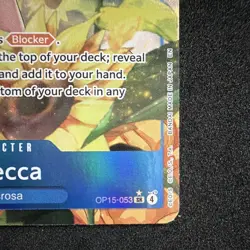 Bandai One Piece TCG Rebecca Dressrosa OP15-053 SR Alt Art Foil Blocker English - Image 2