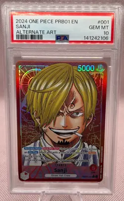 Sanji (PRB01-001) (Alt Art) PRB01-001 Premium Booster -The Best- Foil - PSA 10 - Image 1