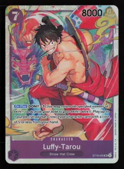 Luffy-Tarou ST18-005 One Piece Starter Deck 18: PURPLE Monkey.D.Luffy SR NM Engl - Image 1