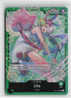 Uta ST11-001 One Piece Starter Deck 16: GREEN Uta L NM English - Image 1